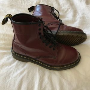 Burgundy Red Women’s 1460 Doc Martens